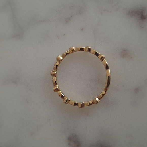 Shy Creation 14K gold and diamond ring - Picture 2 of 16